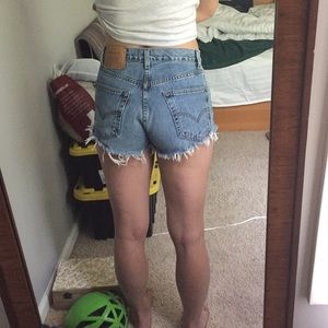 Levi’s Cut Off High Waisted shorts